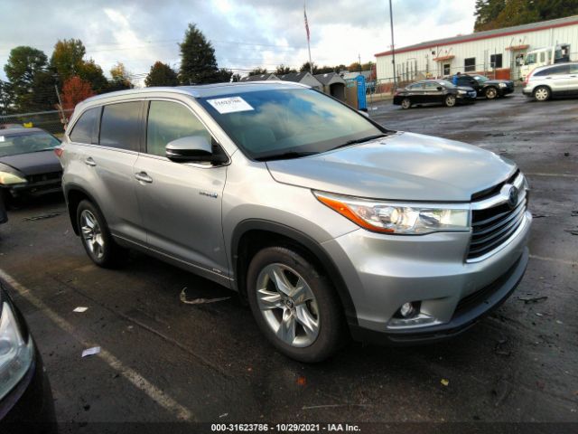 TOYOTA HIGHLANDER HYBRID 2016 5tddcrfh0gs015938