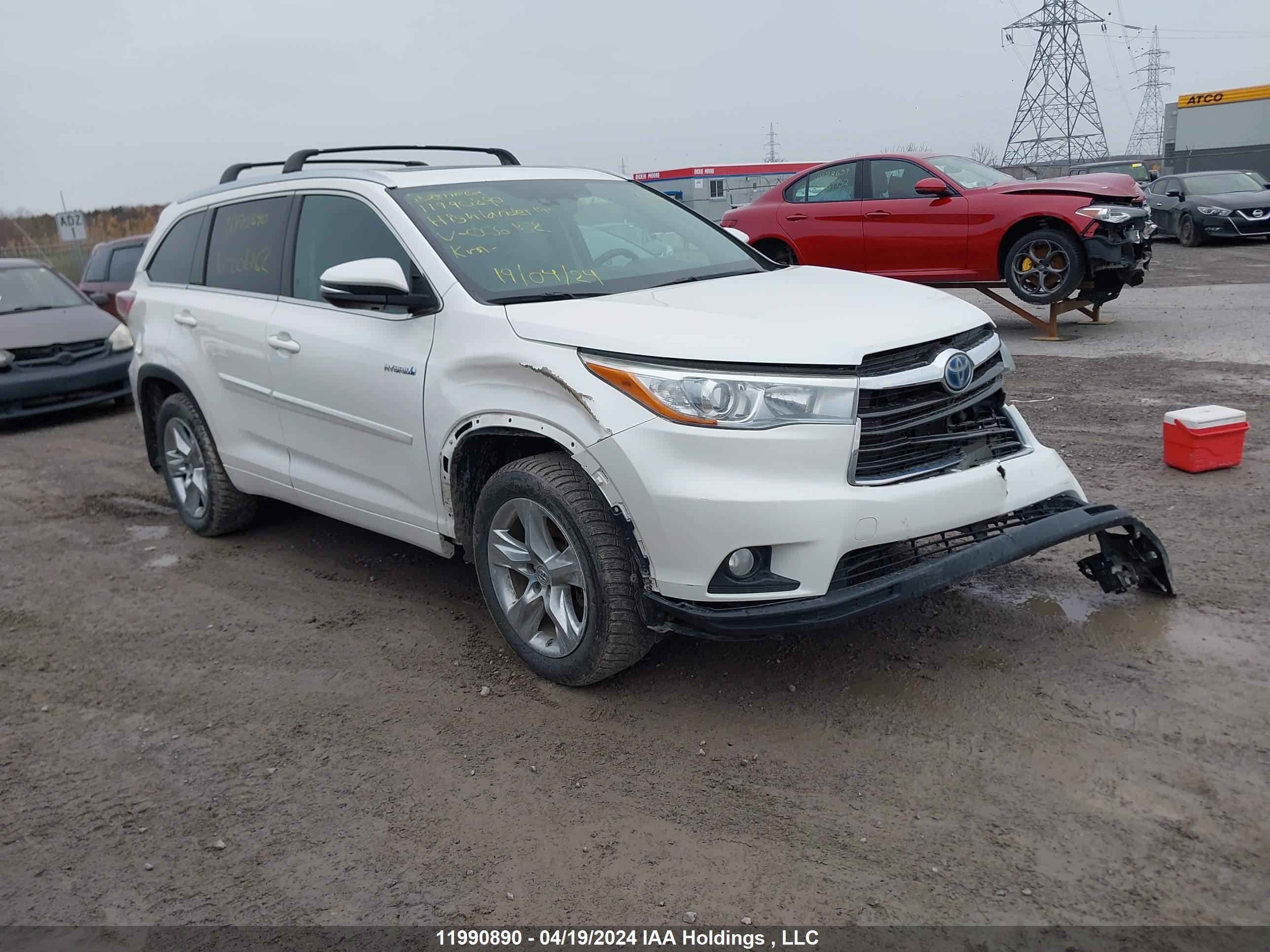 TOYOTA HIGHLANDER 2014 5tddcrfh1es006162