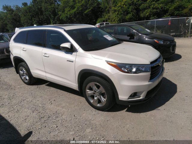 TOYOTA HIGHLANDER HYBRID 2015 5tddcrfh2fs010982