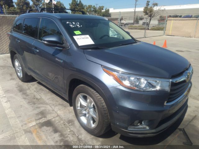 TOYOTA HIGHLANDER HYBRID 2015 5tddcrfh5fs012046