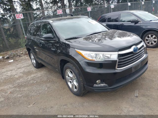 TOYOTA HIGHLANDER HYBRID 2016 5tddcrfh5gs020570