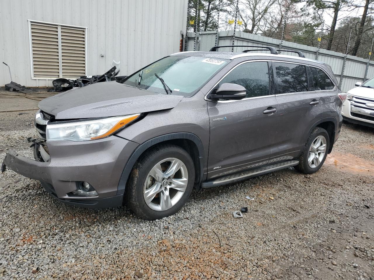 TOYOTA HIGHLANDER 2016 5tddcrfh6gs017144