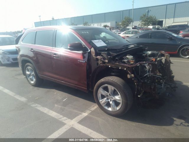 TOYOTA HIGHLANDER HYBRID 2015 5tddcrfhxfs012849