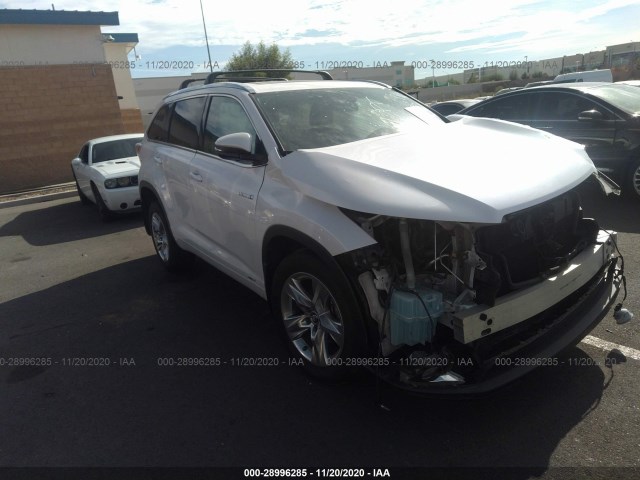 TOYOTA HIGHLANDER HYBRID 2016 5tddcrfhxgs019592