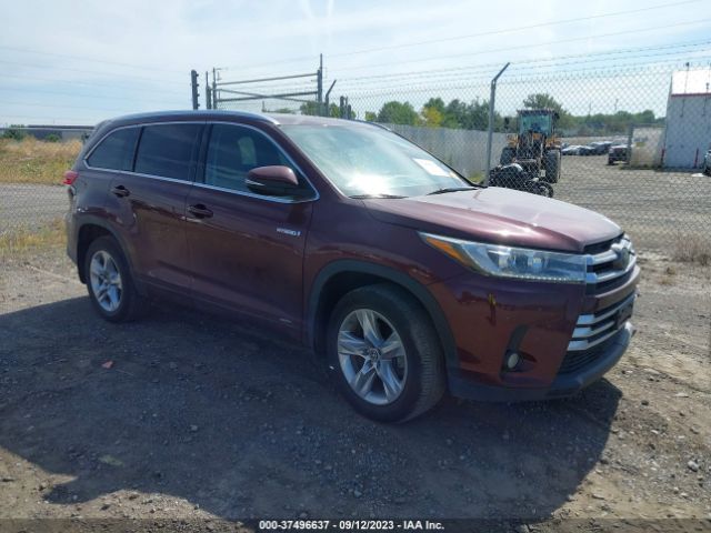 TOYOTA HIGHLANDER HYBRID 2018 5tddgrfh1js037037