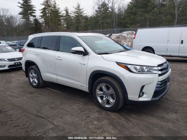 TOYOTA HIGHLANDER HYBRID 2019 5tddgrfh3ks077606