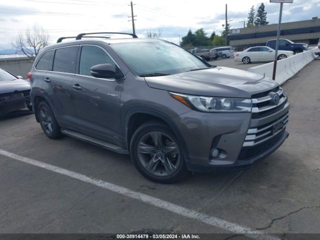 TOYOTA HIGHLANDER HYBRID 2018 5tddgrfh4js051532