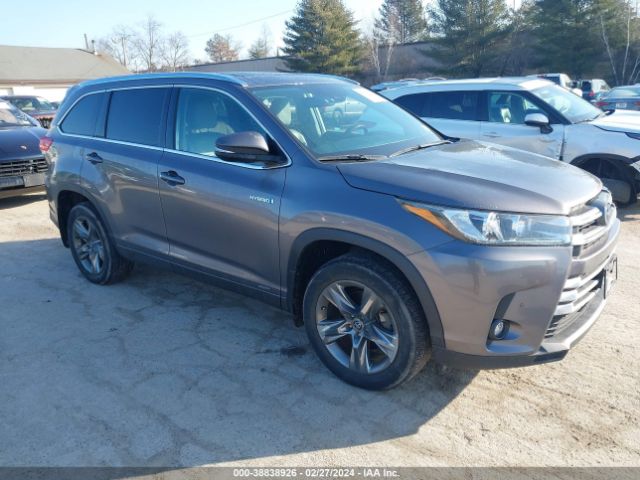 TOYOTA HIGHLANDER HYBRID 2019 5tddgrfh4ks052648