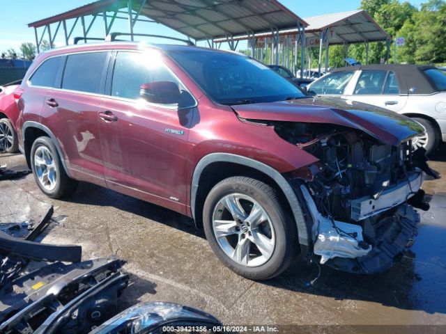 TOYOTA HIGHLANDER HYBRID 2019 5tddgrfh4ks069577