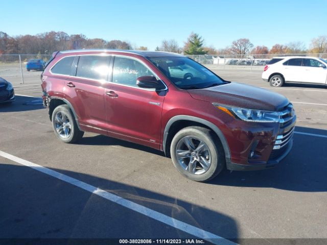 TOYOTA HIGHLANDER HYBRID 2019 5tddgrfh9ks070059