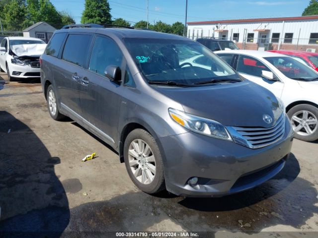 TOYOTA SIENNA 2016 5tddk3dc0gs143281