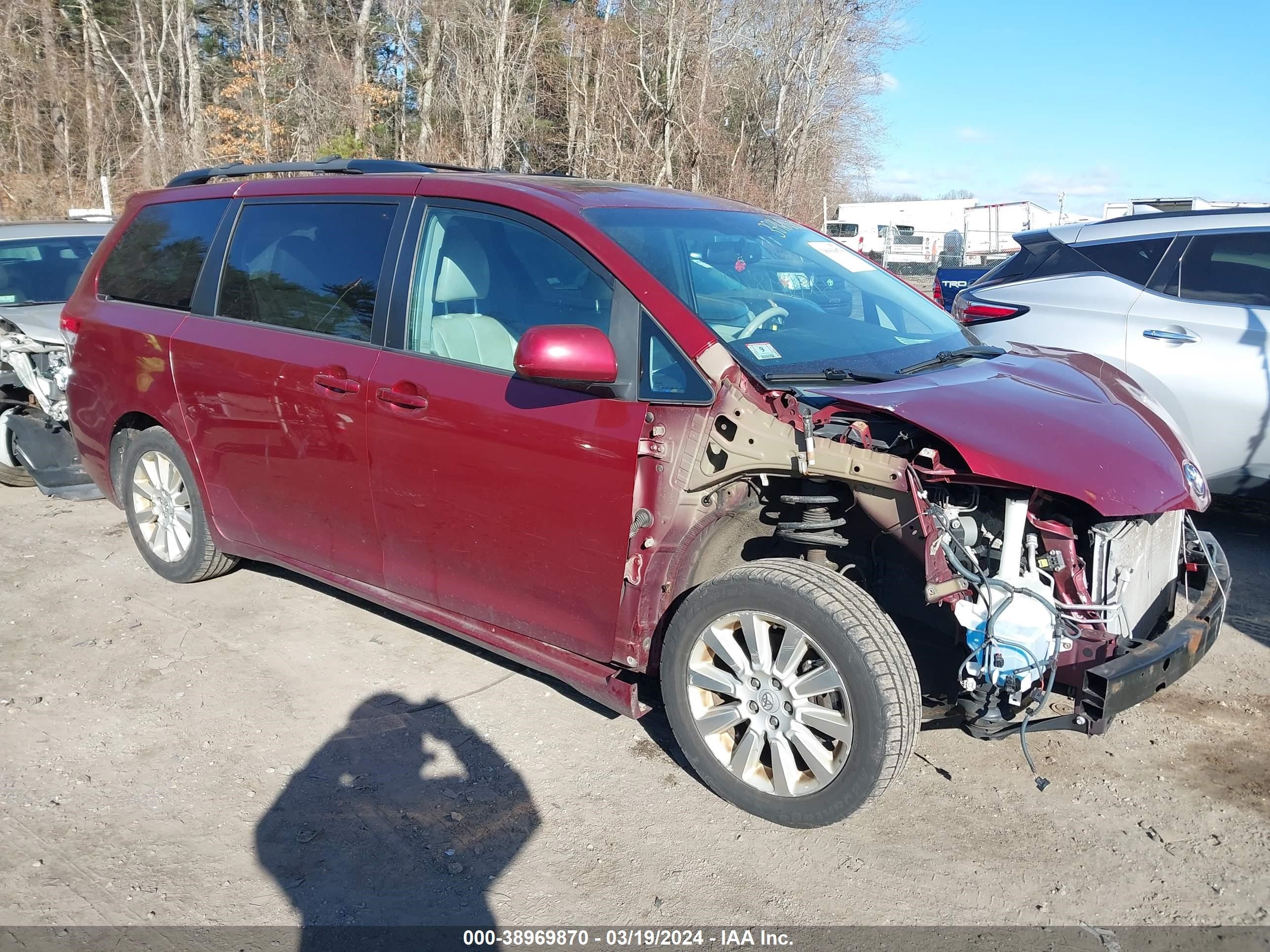 TOYOTA SIENNA 2012 5tddk3dc3cs044366