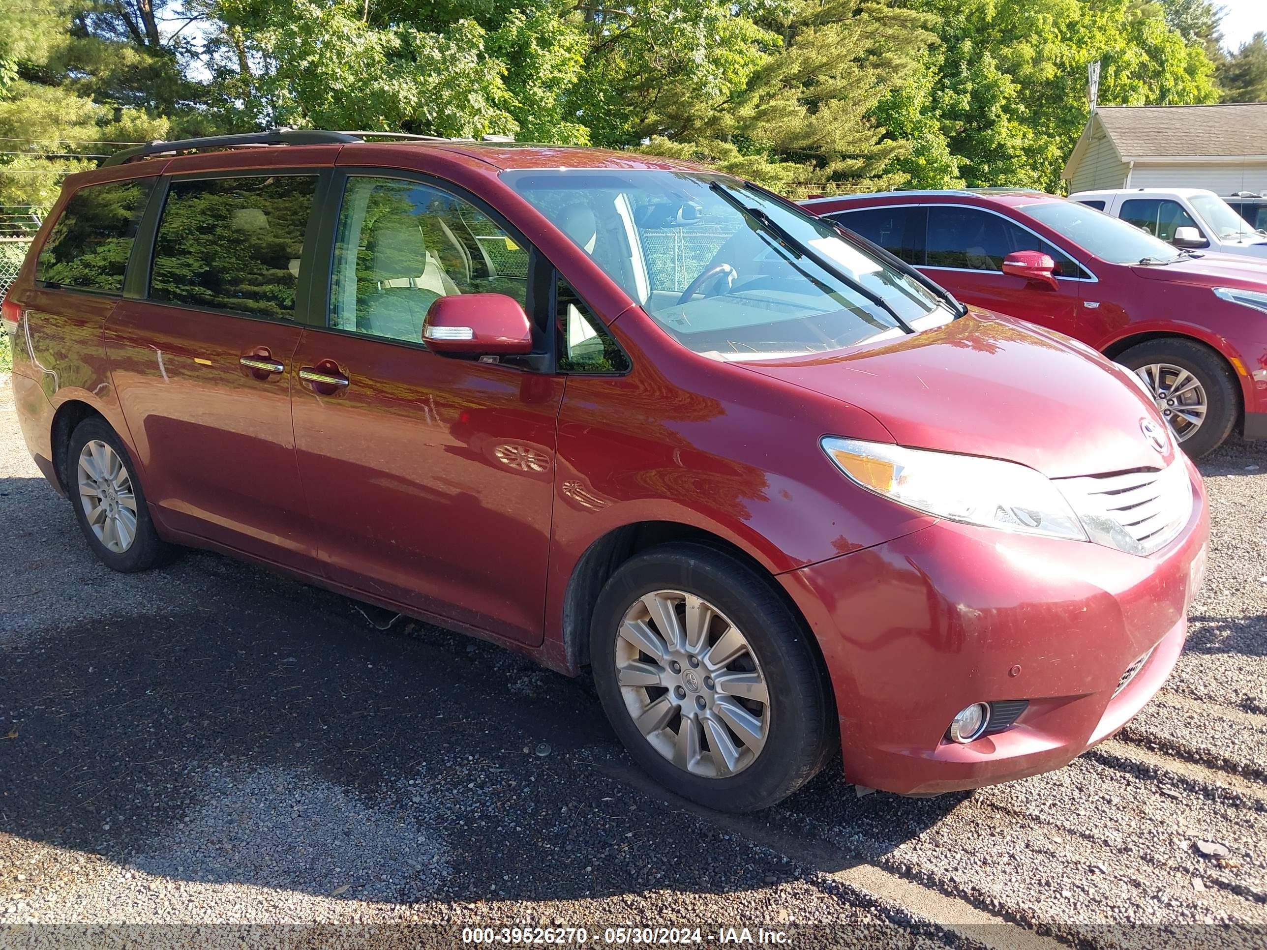 TOYOTA SIENNA 2013 5tddk3dc5ds050784