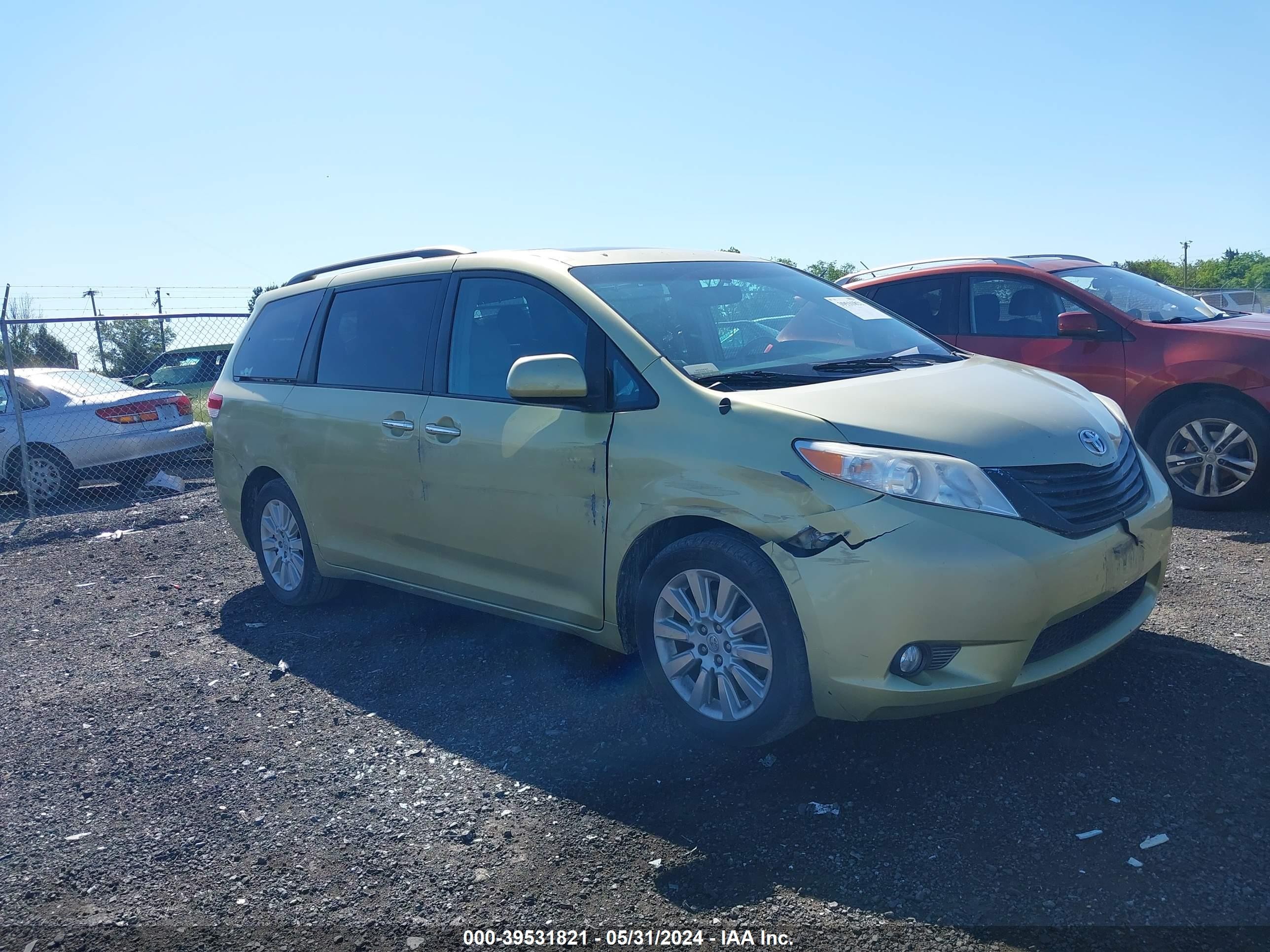 TOYOTA SIENNA 2014 5tddk3dc5es075928