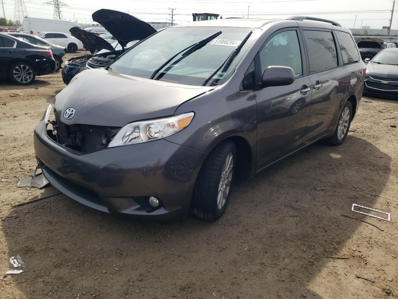 TOYOTA SIENNA 2015 5tddk3dc6fs112745