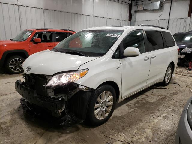 TOYOTA SIENNA XLE 2016 5tddk3dc6gs135847