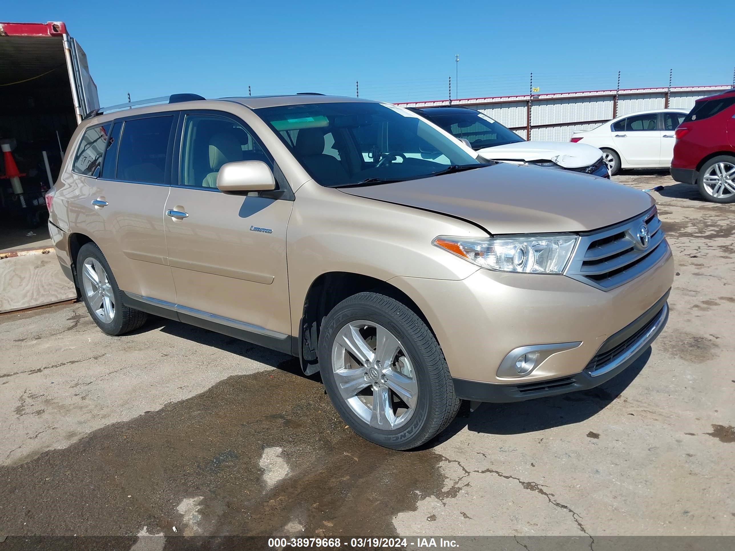 TOYOTA HIGHLANDER 2013 5tddk3eh2ds178815