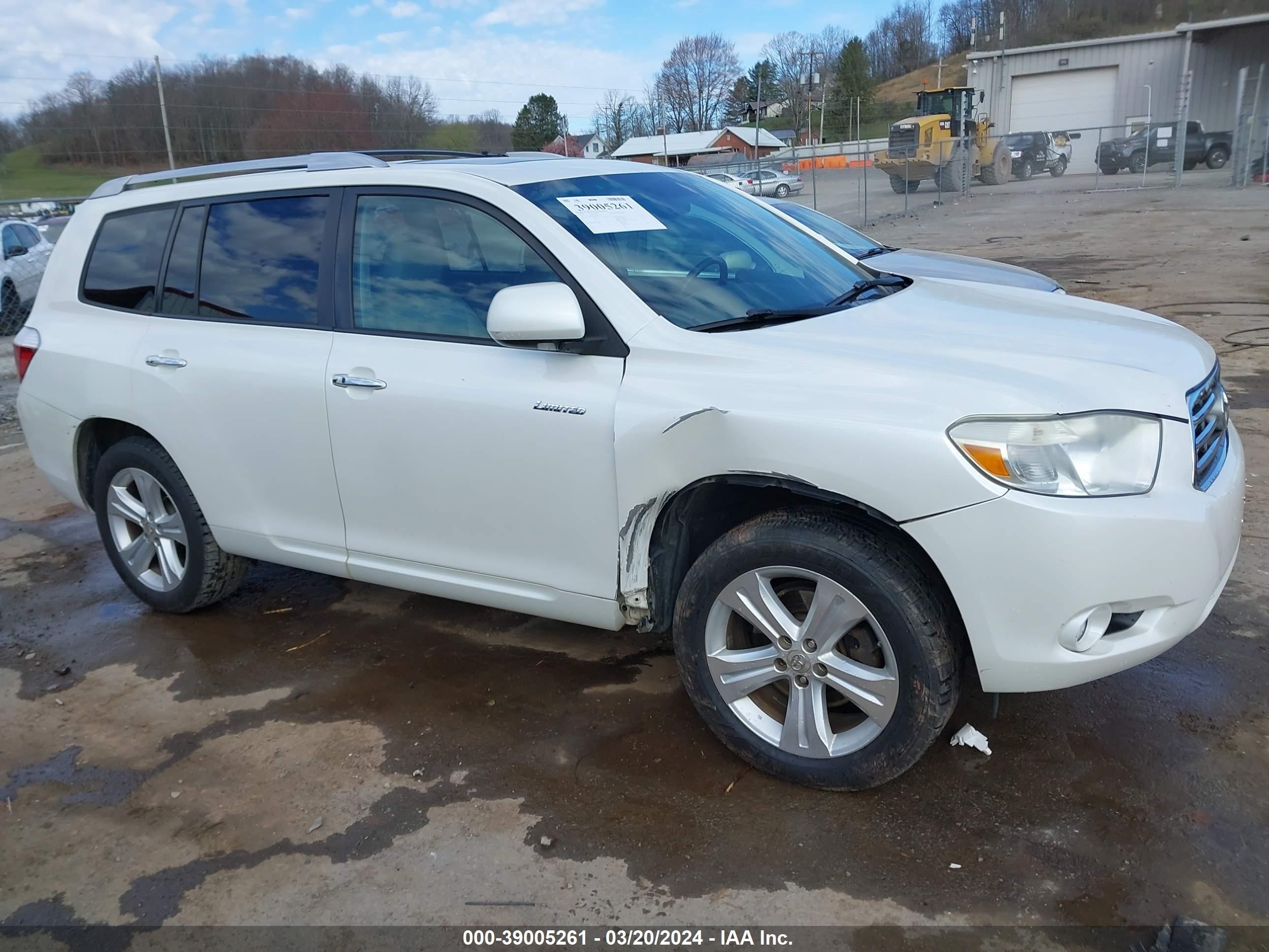 TOYOTA HIGHLANDER 2010 5tddk3eh9as020337