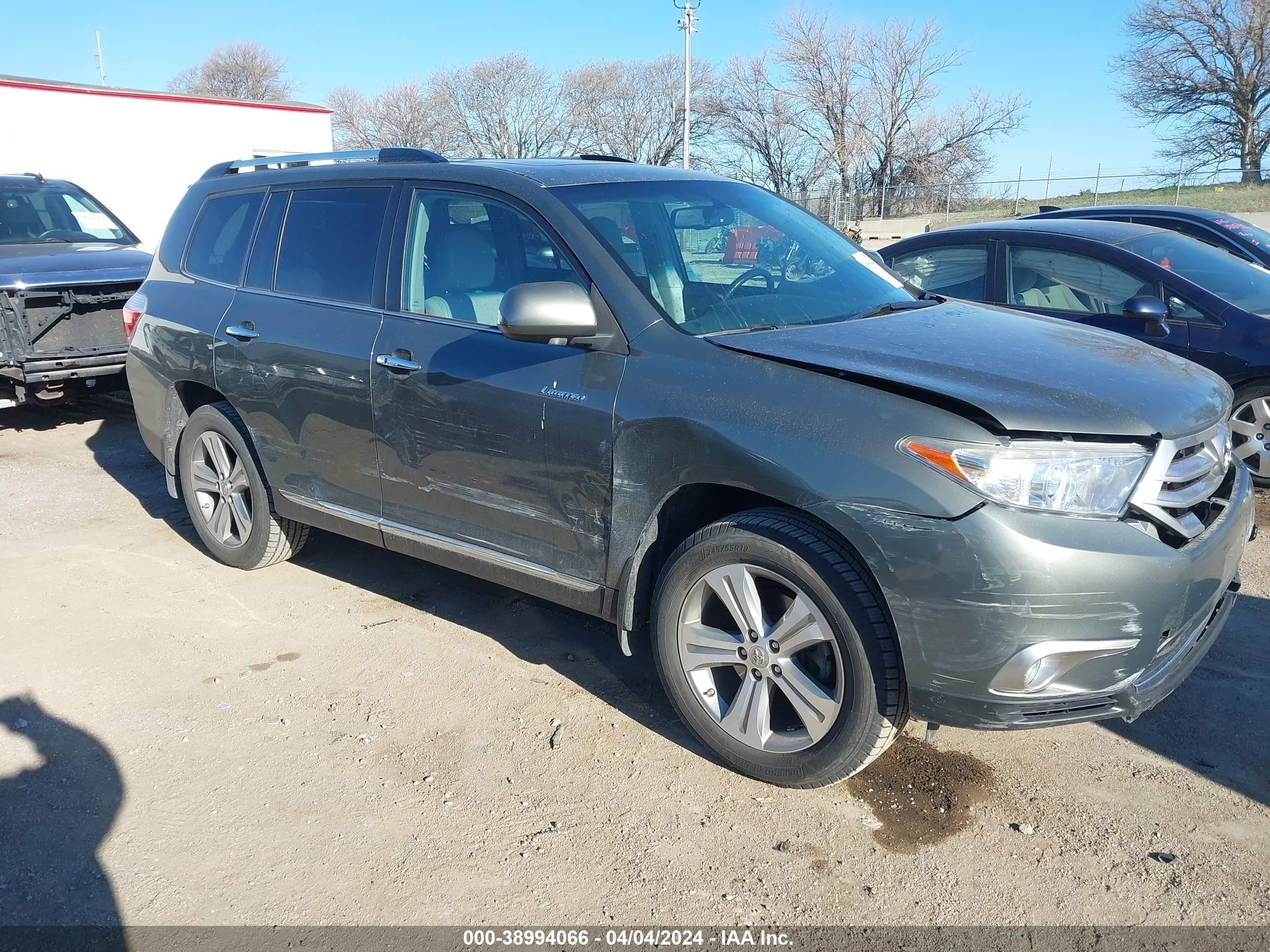 TOYOTA HIGHLANDER 2012 5tddk3eh9cs137483