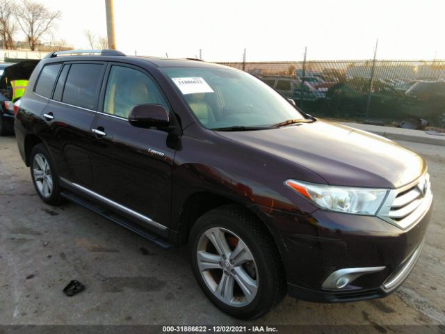 TOYOTA HIGHLANDER 2012 5tddk3ehxcs138903