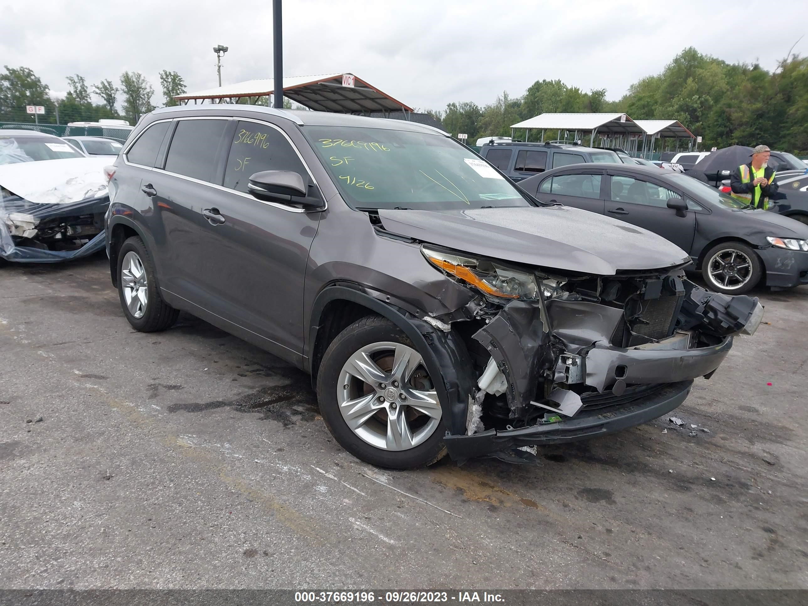 TOYOTA HIGHLANDER 2015 5tddkrfh1fs167230