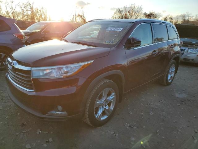 TOYOTA HIGHLANDER 2015 5tddkrfh1fs177885