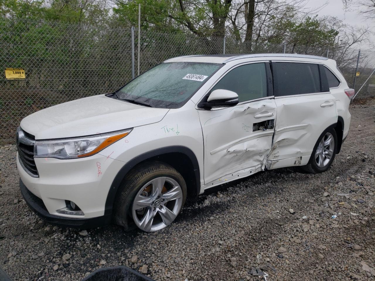 TOYOTA HIGHLANDER 2016 5tddkrfh1gs342500