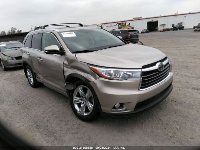 TOYOTA HIGHLANDER 2014 5tddkrfh3es015772