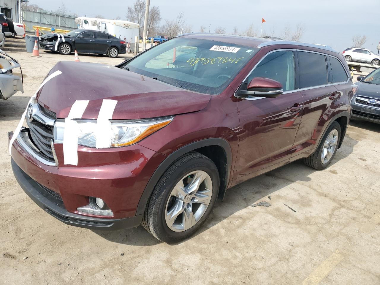 TOYOTA HIGHLANDER 2014 5tddkrfh3es019644