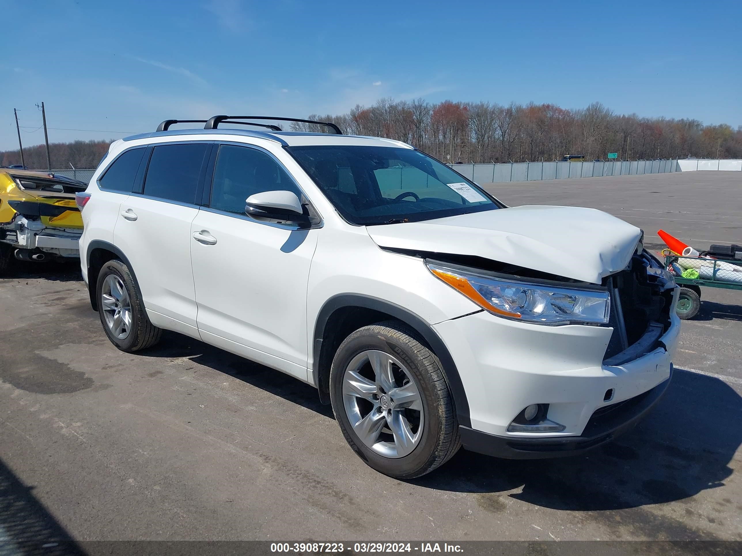 TOYOTA HIGHLANDER 2015 5tddkrfh3fs150719