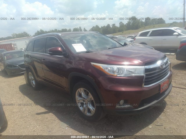 TOYOTA HIGHLANDER 2015 5tddkrfh3fs221787