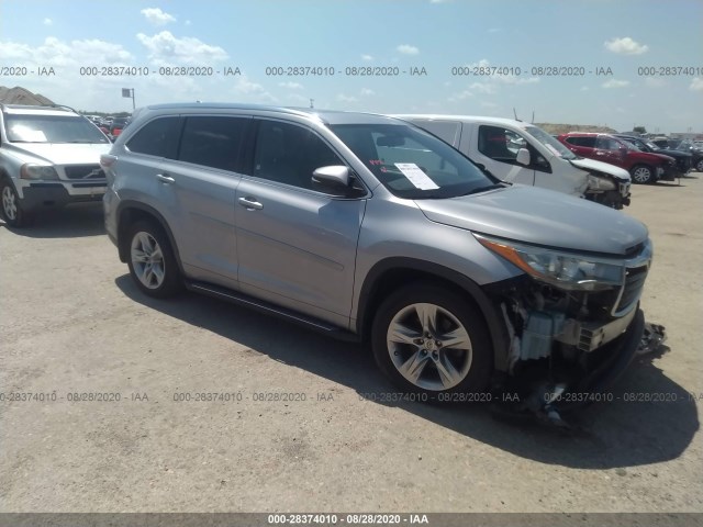 TOYOTA HIGHLANDER 2014 5tddkrfh5es010699