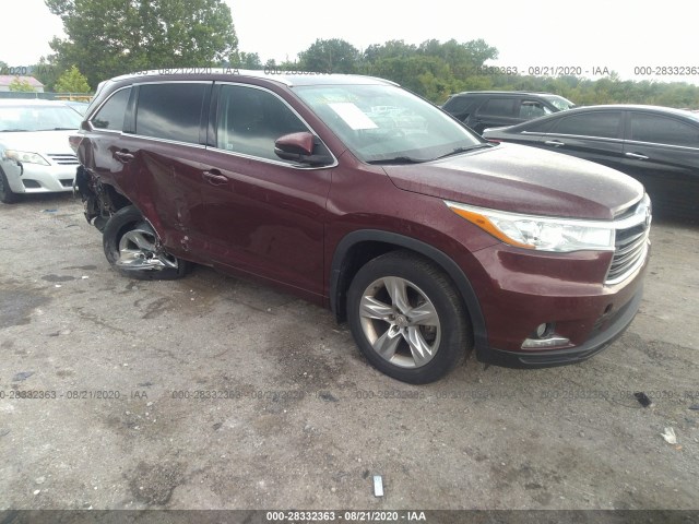 TOYOTA HIGHLANDER 2015 5tddkrfh5fs152147