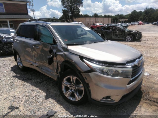 TOYOTA HIGHLANDER 2014 5tddkrfh6es067624