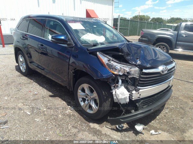 TOYOTA HIGHLANDER 2015 5tddkrfh8fs180654