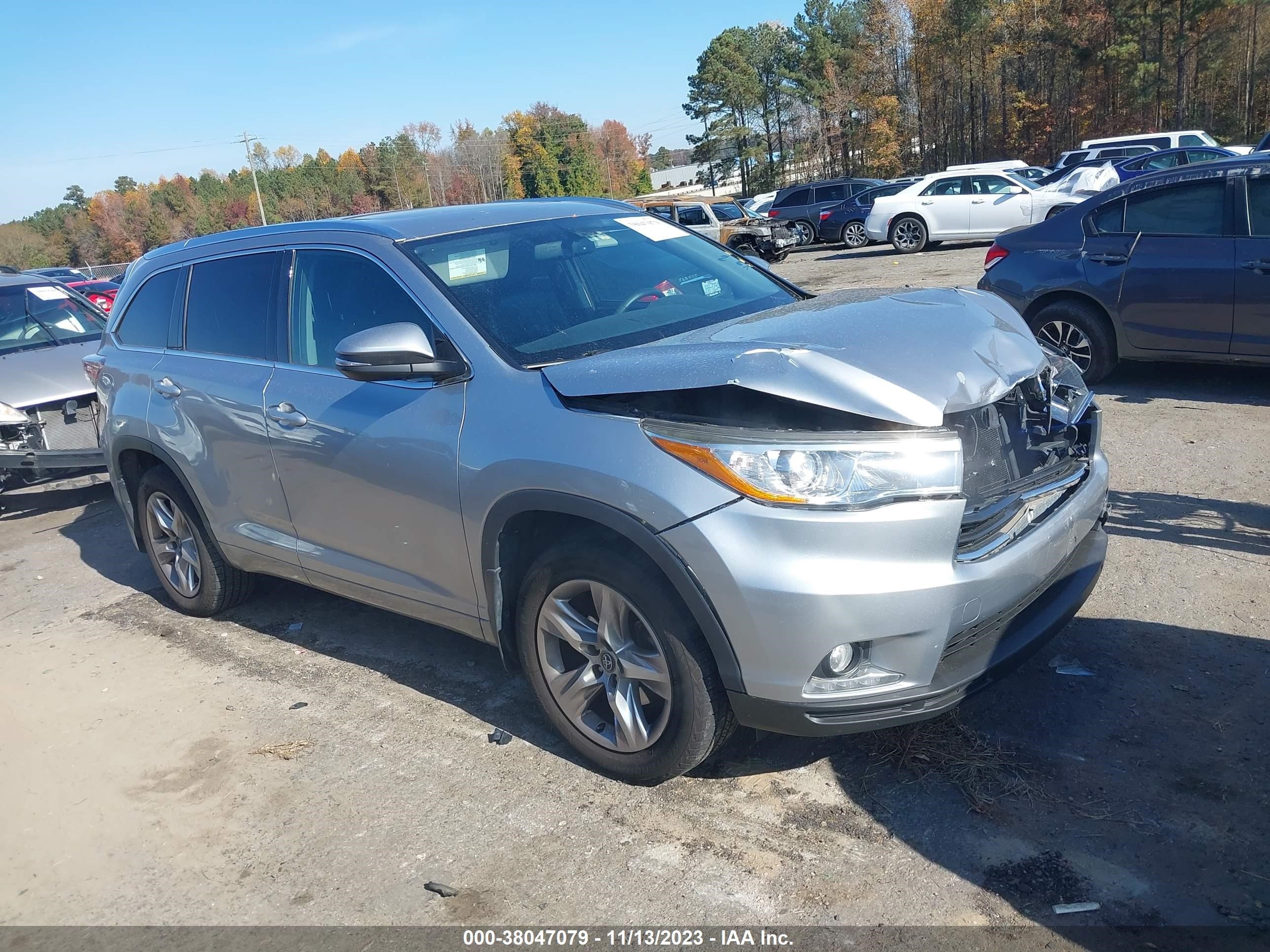 TOYOTA HIGHLANDER 2016 5tddkrfh8gs337410