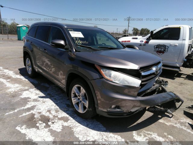 TOYOTA HIGHLANDER 2014 5tddkrfh9es042717