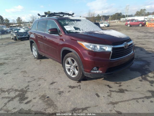 TOYOTA HIGHLANDER 2014 5tddkrfhxes037199