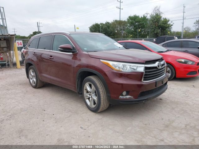 TOYOTA HIGHLANDER 2014 5tddkrfhxes053094