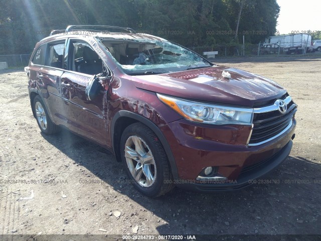 TOYOTA HIGHLANDER 2015 5tddkrfhxfs078174