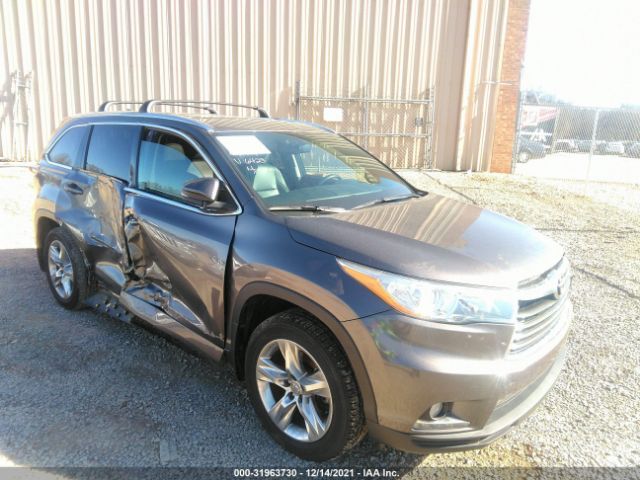 TOYOTA HIGHLANDER 2015 5tddkrfhxfs116423