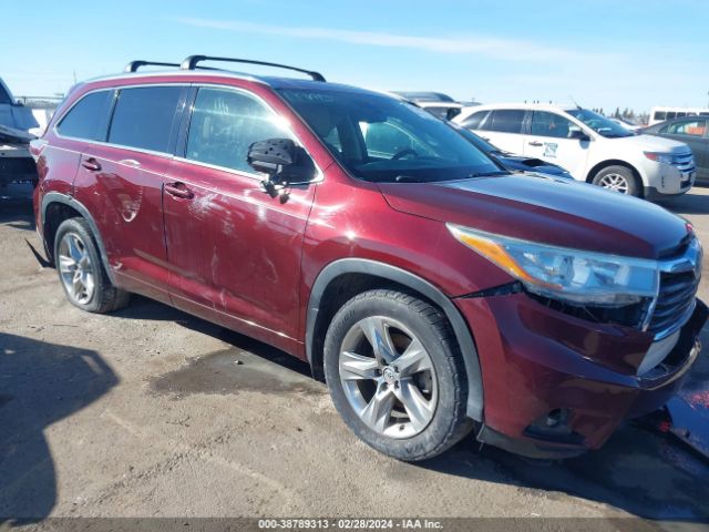 TOYOTA HIGHLANDER 2015 5tddkrfhxfs135179