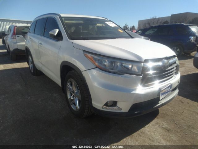 TOYOTA HIGHLANDER 2015 5tddkrfhxfs180008