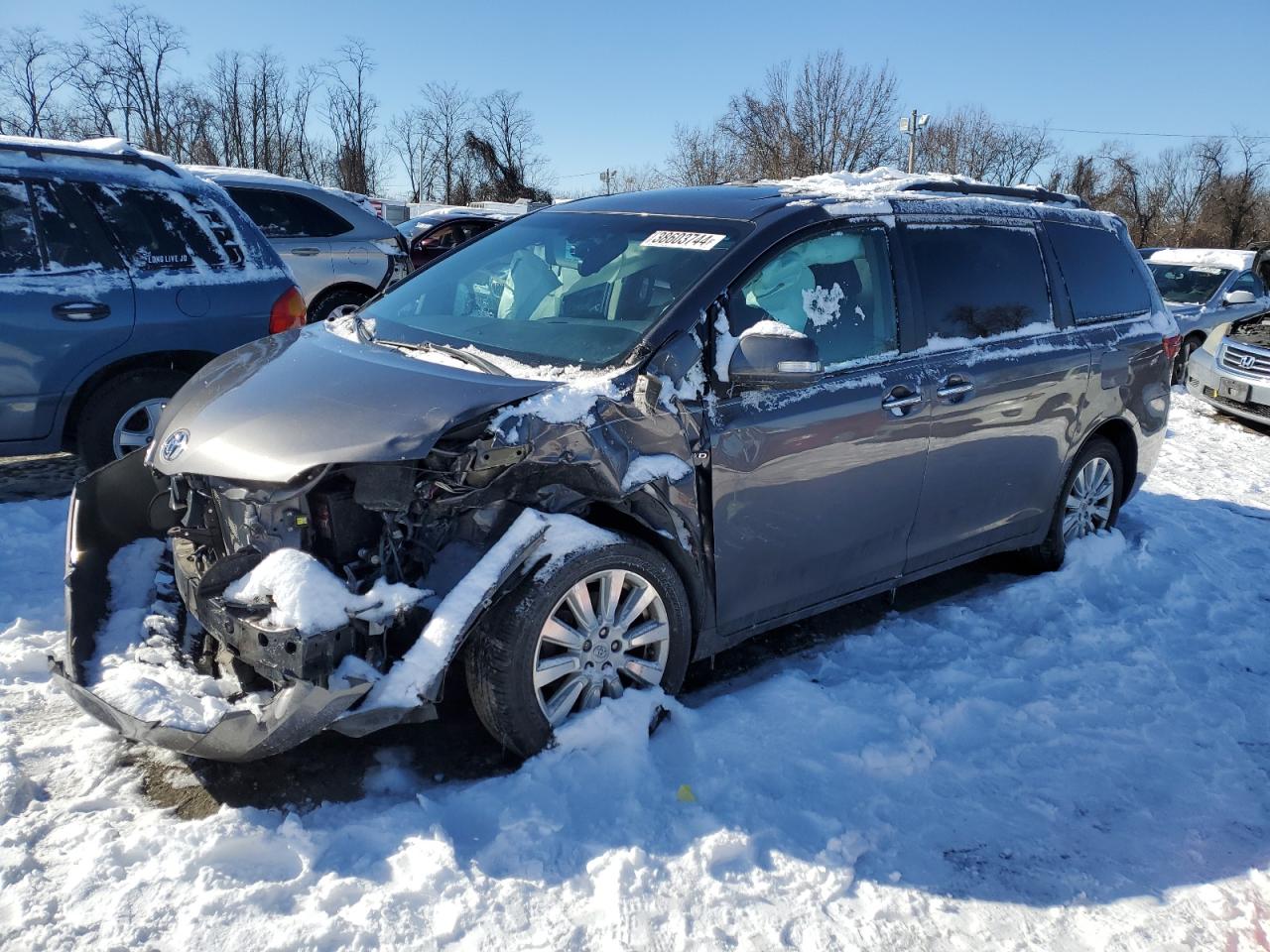 TOYOTA SIENNA 2017 5tddz3dc0hs176455