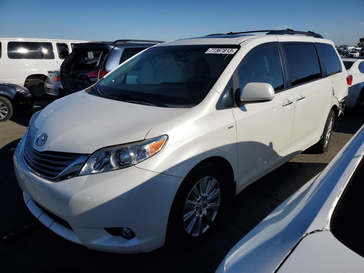 TOYOTA SIENNA 2017 5tddz3dc0hs178805