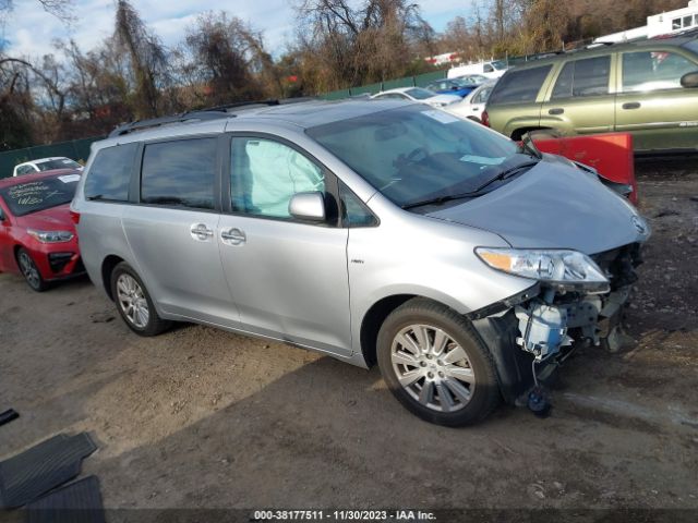 TOYOTA SIENNA 2017 5tddz3dc1hs166114