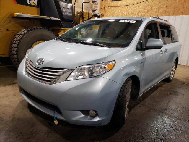 TOYOTA SIENNA XLE 2017 5tddz3dc1hs180000