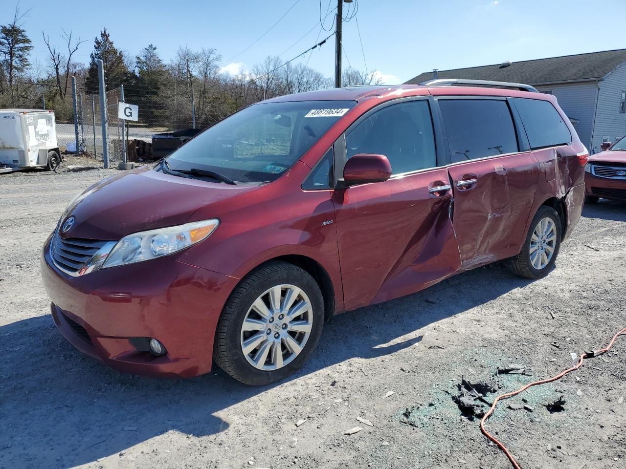 TOYOTA SIENNA 2017 5tddz3dc2hs172441