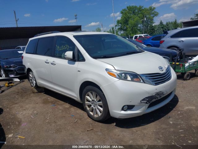 TOYOTA SIENNA 2017 5tddz3dc2hs179745