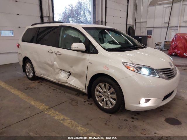 TOYOTA SIENNA 2017 5tddz3dc4hs148335